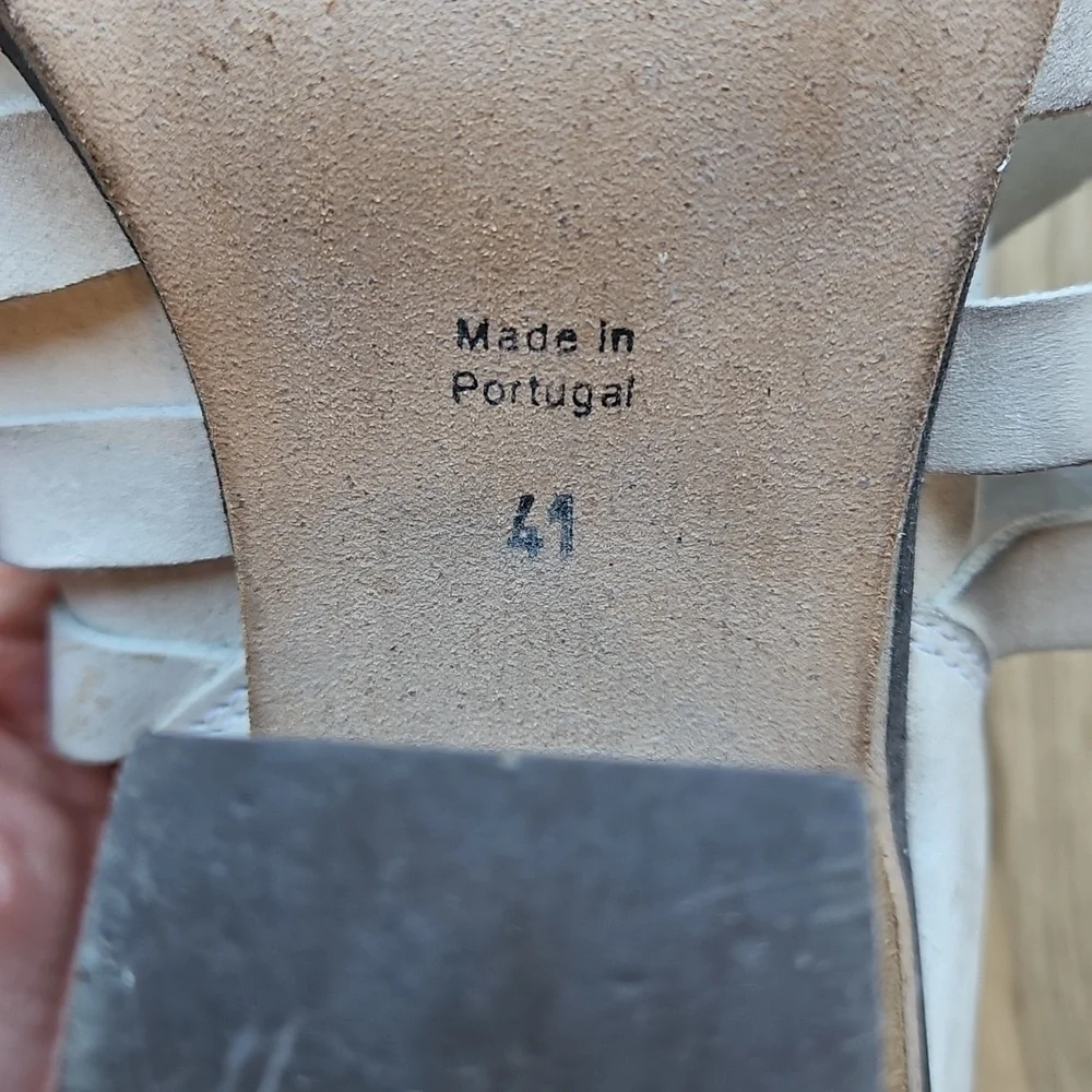 Free People Strappy Gray Ankle Boots